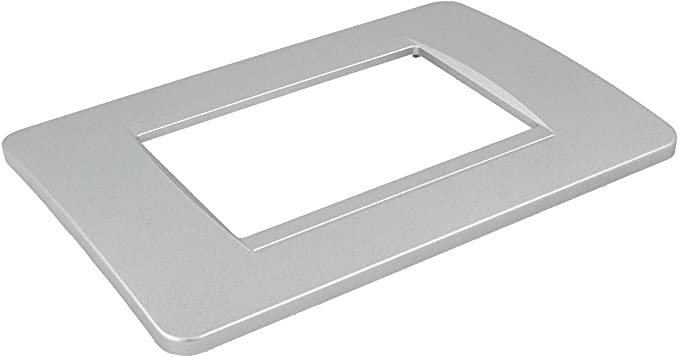 Placca 6m silver compatibile con matix