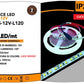 Striscia LED ROSSO, 5M 12V SMD 2835 600LED flessibile tagliabile IP22